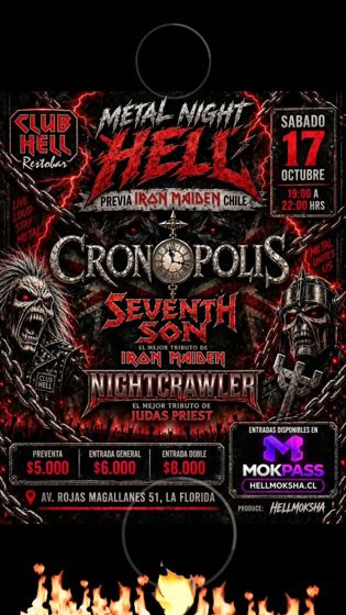Metal Night Hell – Previa Iron Maiden Chile