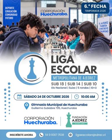 6.ª Fecha Liga Escolar Metropolitana de Ajedrez
