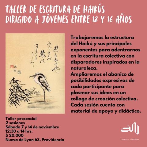 Taller de escritura de Haikús (Jóvenes)