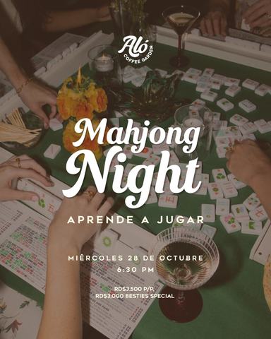 Mahjong Night at Aló Coffee Garden
