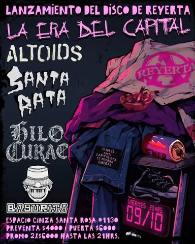 Lanzamiento Reyerta, Altoids, Santa Rata y más