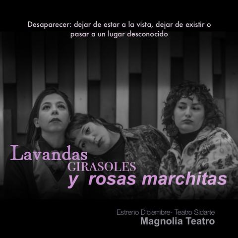 Estreno Lavandas, girasoles y rosas marchitas