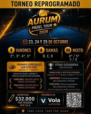 Aurum Pádel Tour - Fecha 3