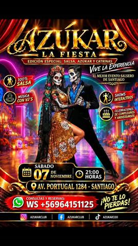 Azúcar La Fiesta: Salsa y Catrinas