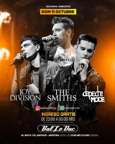 Fiesta Depeche Mode / Joy Division / The Smiths