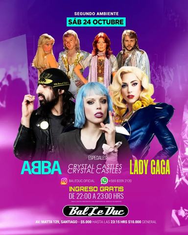 BalLe Duc: Lady Gaga, Crystal Castles, ABBA