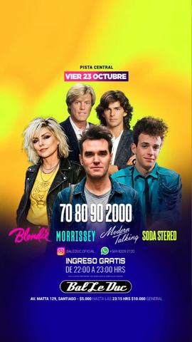 Pista Central: 70s 80s 90s 2000s