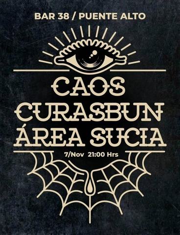 Concierto Punk Rock: CAOS, CURASBUN y AREA SUCIA