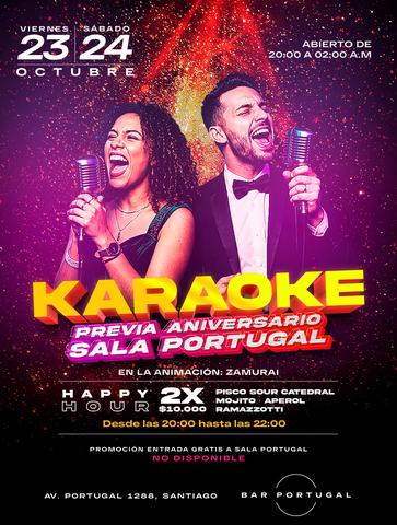 Karaoke Previo Aniversario Sala Portugal