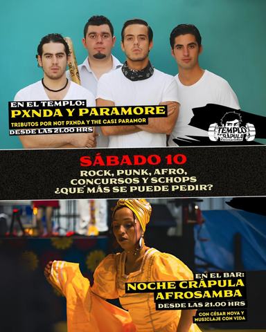 Noche Emo y Pop Punk: Not Pxnda y The Casi Paramore