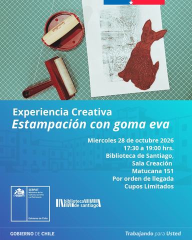 Experiencia Creativa: Estampación con goma eva