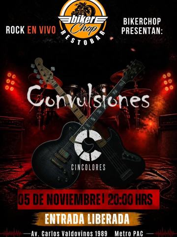 Convulsiones y CincoColores en BikerChop