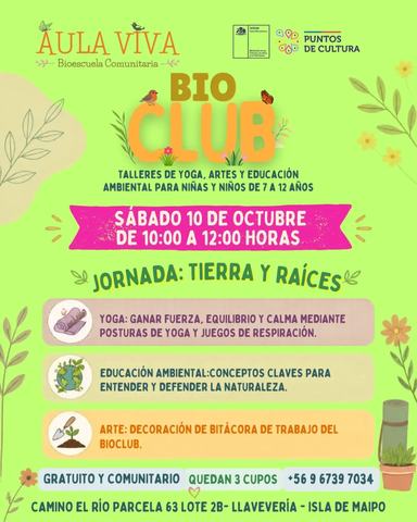 Bio Club: Yoga, Arte y Educación Ambiental