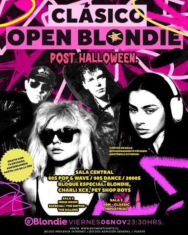 Clásico Post Open Blondie Halloween