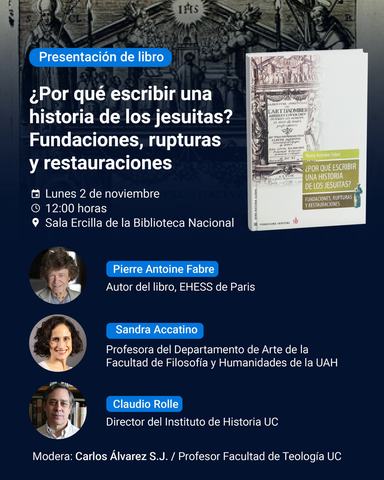 Pierre Antoine Fabre presenta '¿Por qué escribir una historia de los jesuitas?'