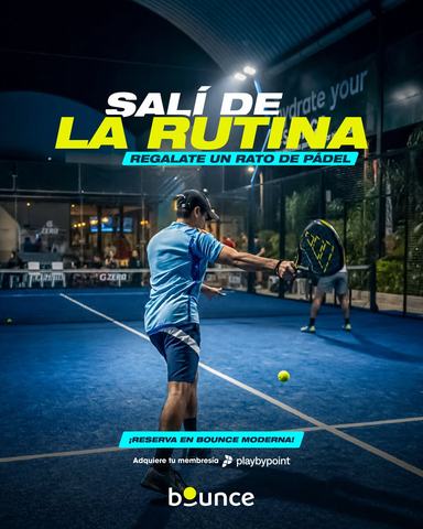 Jugar pádel en Bounce Moderna