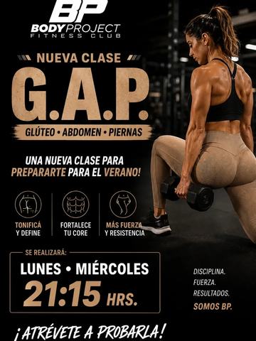 Clase G.A.P. (Glúteos, Abdomen, Piernas)