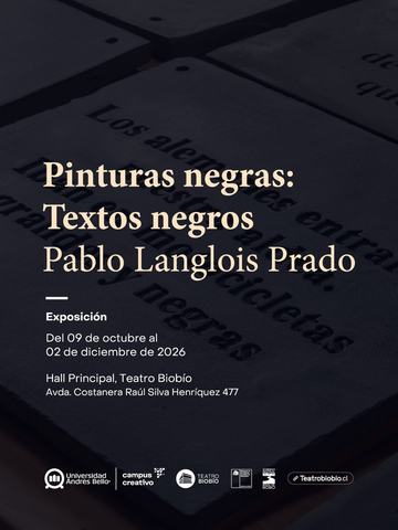 Exposición Textos negros - Pablo Langlois Prado