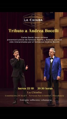 Carlos David: Tributo a Andrea Bocelli