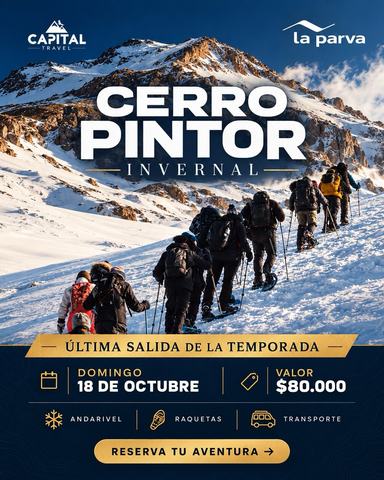 Invernal Cerro El Pintor: Raquetas y Andarivel