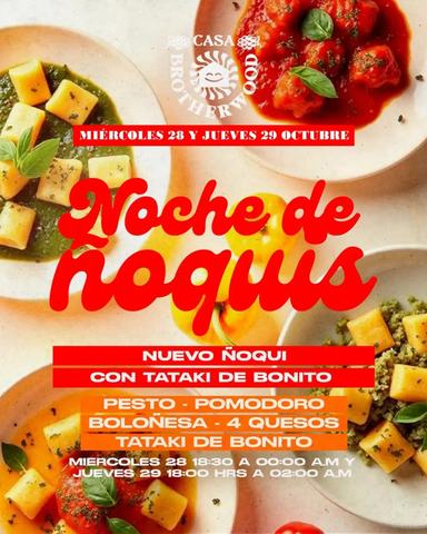 Noche de Ñoquis en Casa Brotherwood