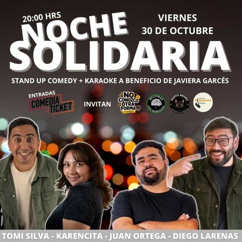 Noche Solidaria: Stand Up Comedy + Karaoke