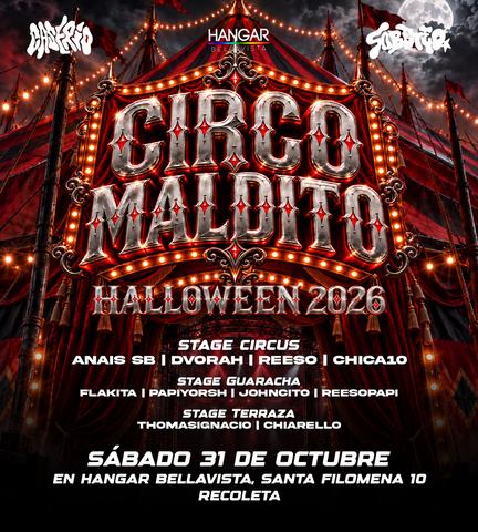 Circo Maldito Halloween en Hangar Bellavista