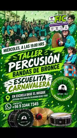 Taller de Percusión Bandas de Bronce