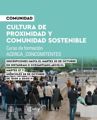 Curso Cultura de Proximidad y Comunidad Sostenible