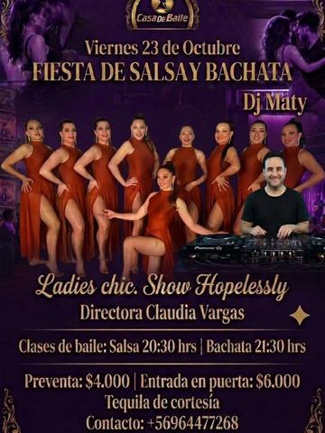 Fiesta Salsa y Bachata - Casa de Baile