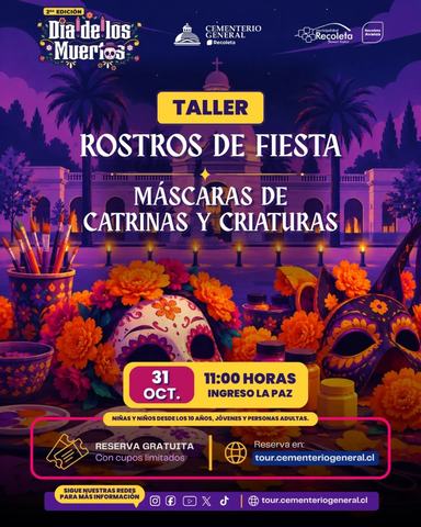 Taller Máscaras de Catrinas y Criaturas