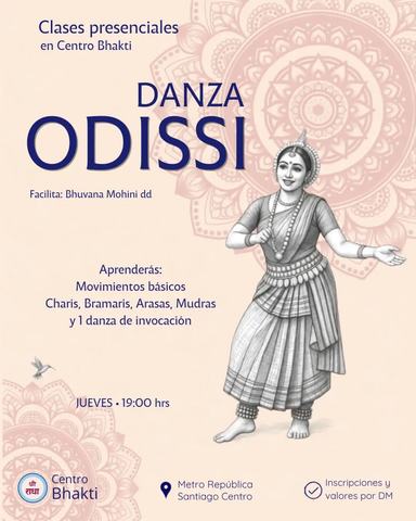 Clases de Danza Odissi con Bhuvana Mohini dd