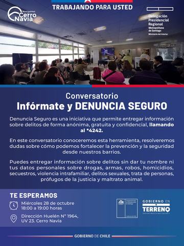 Conversatorio Infórmate y Denuncia Seguro