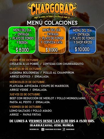Almuerzos Chargobar