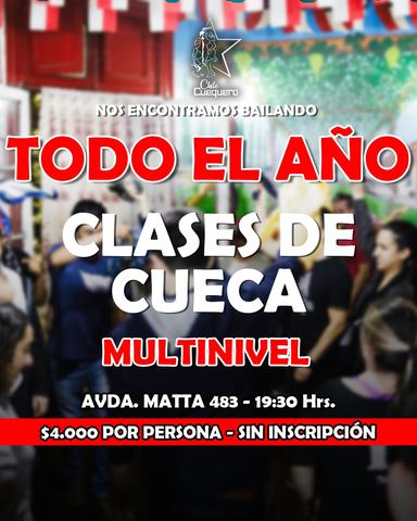 Clases de Cueca Multinivel en ChileCuequero