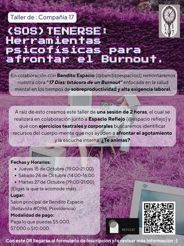 Taller SOS Tenerse: Afrontar el Burnout