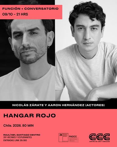 Función y conversatorio Hangar Rojo
