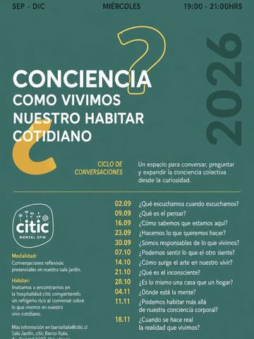 Ciclo Conversatorio: Conciencia