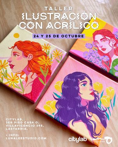 Taller de Ilustración con Acrílico