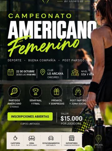 Campeonato Americano Femenino Arcaya Pádel