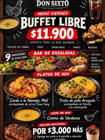 Don Sixto Buffet Viernes