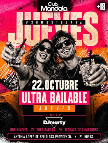 Jueves Ultra Bailable con DJ Marty