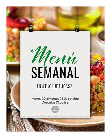 Menú Semanal Restaurante Club Palestino