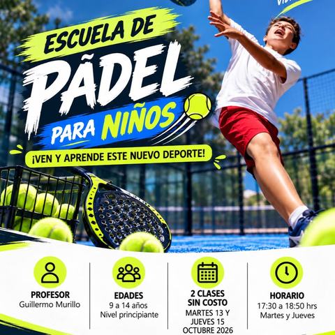 Escuela de Pádel para Niños (Clase 2)