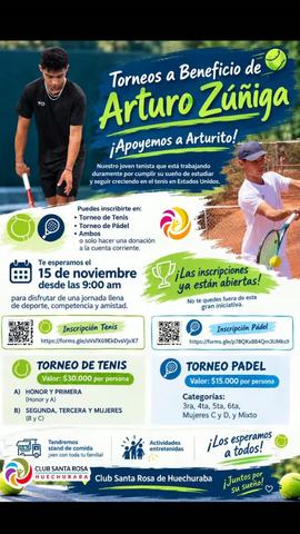 Torneo Benéfico Tenis y Pádel Arturo Zúñiga