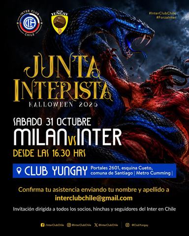 Junta Interista Halloween 2026