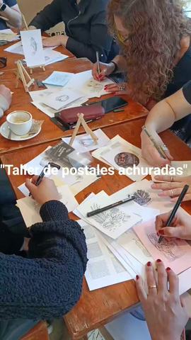 Taller de postales achuradas