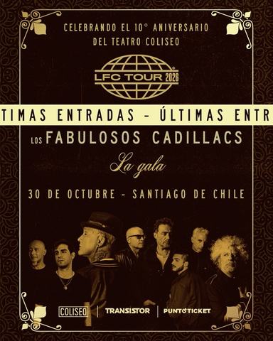 Los Fabulosos Cadillacs La Gala 10 años Coliseo