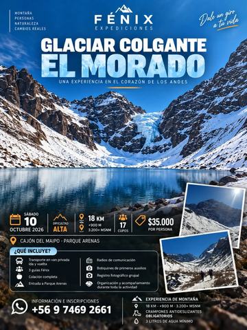 Expedición Glaciar Colgante El Morado