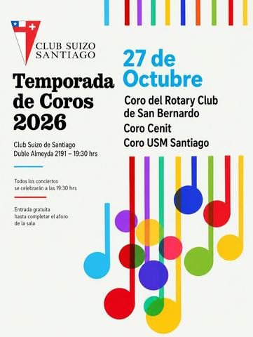 Temporada de Coros: Coro USM y Coro Cenit